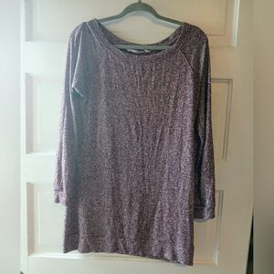 Athleta heathered wine tunic sweater